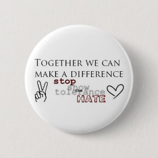 Badge Rond 5 Cm Arrêtez la haine