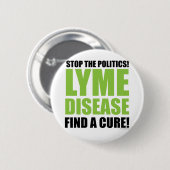 Badge Rond 5 Cm Arrêtez la politique (Devant & derrière)