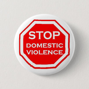 Badge Rond 5 Cm Arrêtez la violence familiale