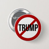 Badge Rond 5 Cm Arrêtez l'Anti-Atout de Donald Trump (Devant & derrière)