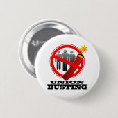 Badge Rond 5 Cm Arrêtez le démantèlement syndical (Devant & derrière)