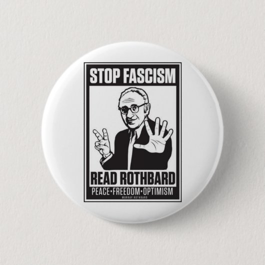 Badge Rond 5 Cm Arrêtez le fascisme (Devant)