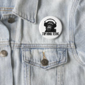 Badge Rond 5 Cm arrêtez l'expérimentation animale (En situation)