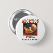 BADGE ROND 5 CM ARRÊTS D'AVORTEMENT (Devant & derrière)