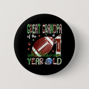 Badge Rond 5 Cm Arrière-grand-père du footballeur de 1 an 1er