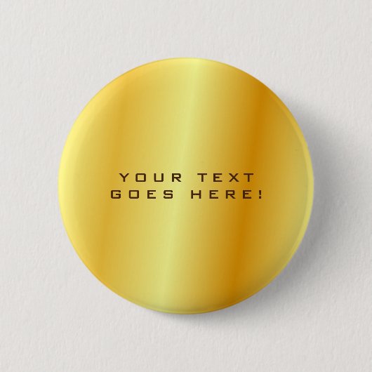 Badge Rond 5 Cm Arrière - plan couleur or spécial unique clair (Devant)