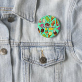 Badge Rond 5 Cm Arrière - plan de glace (En situation)