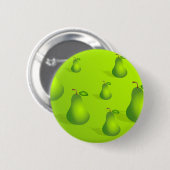 Badge Rond 5 Cm Arrière - plan de poire (Devant & derrière)