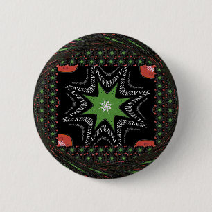Badge Rond 5 Cm Arrière - plan de Whirling stars