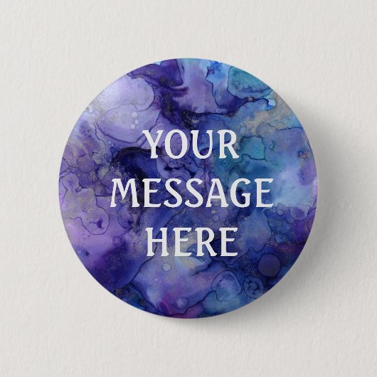 Badge Rond 5 Cm Arrière - plan d'encre mixte - Customisez votre pr (Devant)