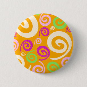 Badge Rond 5 Cm Arrière - plan fou, bouton