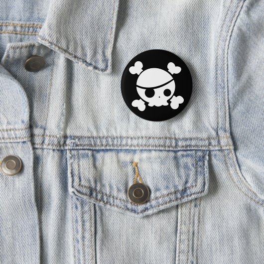 Badge Rond 5 Cm Arrr pin (En situation)