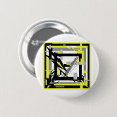 Badge Rond 5 Cm Art Abstrait (Devant & derrière)