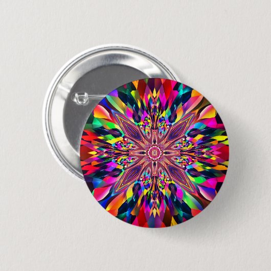 Badge Rond 5 Cm art Abstrait (Devant & derrière)