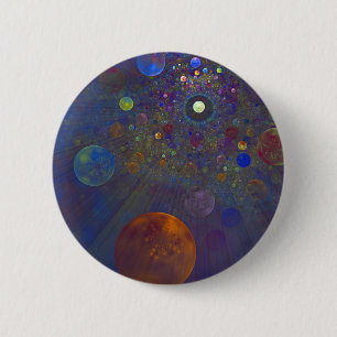 Badge Rond 5 Cm Art abstrait d'univers alternatif