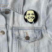 Badge Rond 5 Cm Art de Barack Obama (En situation)