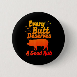 Badge Rond 5 Cm Art de BBQ drôle pour hommes femmes grillant de la