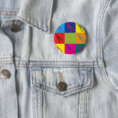 Badge Rond 5 Cm Art de bruit d'architecture (En situation)
