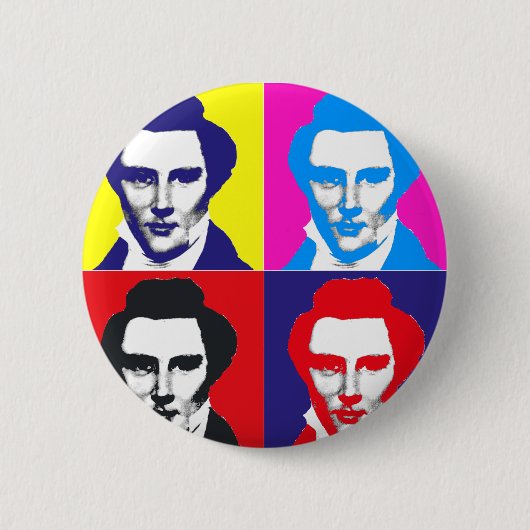 Badge Rond 5 Cm Art de bruit de Joseph Smith (Devant)