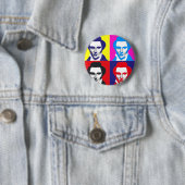 Badge Rond 5 Cm Art de bruit de Joseph Smith (En situation)
