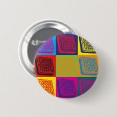 Badge Rond 5 Cm Art de bruit de technologie de la programmation (Devant & derrière)