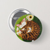 Badge Rond 5 Cm art de chat - Harmonie parfaite (Devant & derrière)