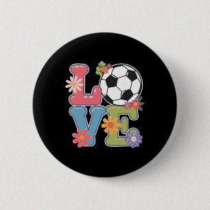 Badge Rond 5 Cm Art de football cool pour femmes adolescentes gard