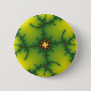 Badge Rond 5 Cm Art de fractale de faisceau de Yag