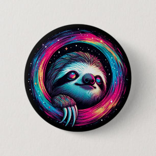 Badge Rond 5 Cm Art de Galaxie Cosmologique