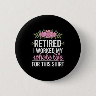 Badge Rond 5 Cm Art De La Retraite Pour Les Femmes Grand-Mère Mère