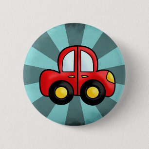 Badge Rond 5 Cm Art de l'automobile jouet rétro ludique