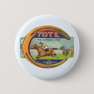 Badge Rond 5 Cm Art de l'étiquette de produit vintage, Tote Sports