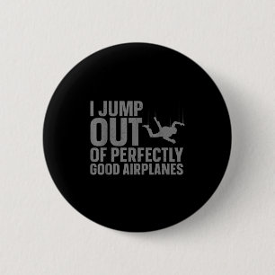 Badge Rond 5 Cm Art de parachutisme pour hommes femmes parachutist