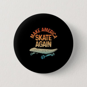 Badge Rond 5 Cm Art de skateboard cool pour hommes femmes Sk