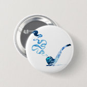 Badge Rond 5 Cm Art de tuyau fumant 2 (Devant & derrière)