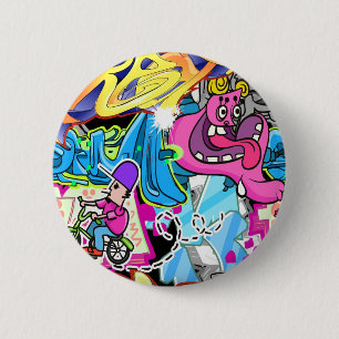 Badge Rond 5 Cm Art de Wall Street