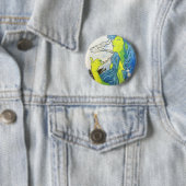 Badge Rond 5 Cm Art déco d'Alphonse Mucha (En situation)