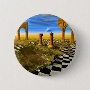 Badge Rond 5 Cm Art des échecs