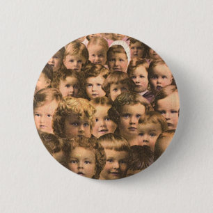 Badge Rond 5 Cm Art d'étiquette de produit vintage, nourriture pou