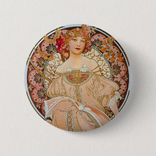 Badge Rond 5 Cm Art élégant Nouveau