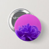 Badge Rond 5 Cm Art Floral pourpre et framboise (Devant & derrière)