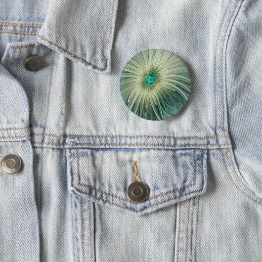 Badge Rond 5 Cm Art Fractal moderne Abstrait Imaginaire (En situation)