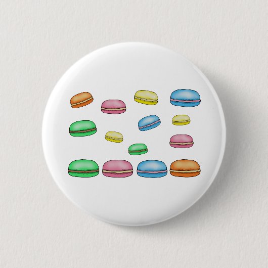 Badge Rond 5 Cm Art français de nourriture de dessert de (Devant)