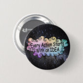Badge Rond 5 Cm Art is Life Button (Devant & derrière)