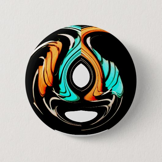Badge Rond 5 Cm Art Motif traditionnel africain Imprimer (Devant)