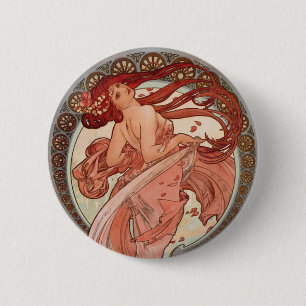 Badge Rond 5 Cm Art Nouveau - Danse