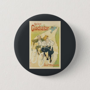 Badge Rond 5 Cm Art Nouveau vintage, Vélos Gladiateur Cycles