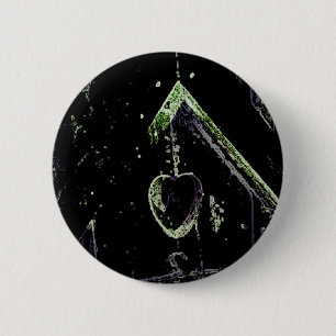 Badge Rond 5 Cm Art numérique Bird House