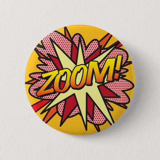 Badge Rond 5 Cm Art Pop Bande Dessinée ZOOM! (Devant)
