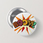 Badge Rond 5 Cm Art Pop de Bande Dessinée BOOM! (Devant & derrière)